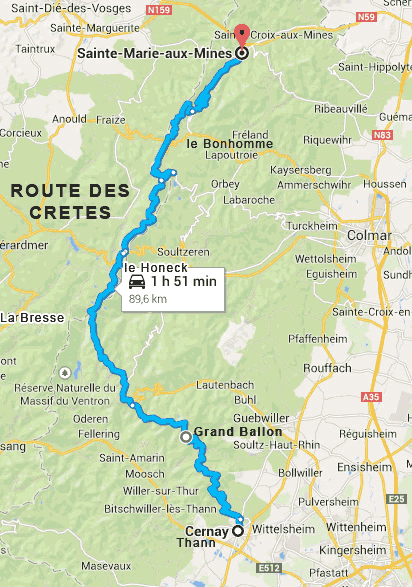 Carte route cretes