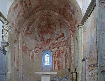 Areines eglise notre dame peinture murale road trip dans le loir et cher guide du tourisme centre val de loire