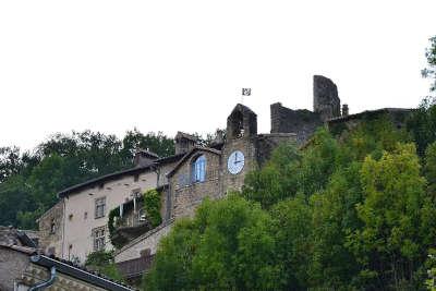 Bourdeau beffroi et ruines du chateau routes touristiques de la drome guide touristique de rhone alpes