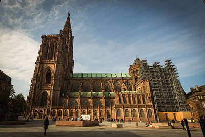 Cathedrale notre dame de strasbourg facade sud guide du tourisme du bas rhin alsace