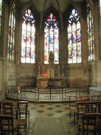 Evreux cathedrale notre dame chapelle absidiale dite de la mere de dieu routes touristiques de l eure guide touristique de la haute normandie