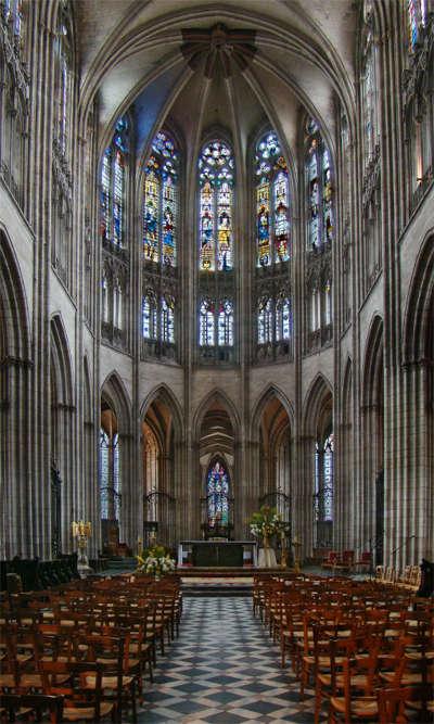 Evreux cathedrale notre dame le ch ur gothique routes touristiques de l eure guide touristique de la haute normandie