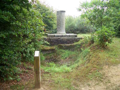 Foret de villecartier colonne des chouans route touristique de l ille et vilaine guide du tourisme de bretagne