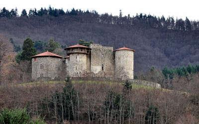 Le cheylard chateau de la cheze depuis la route de saint martin routes touristiques de l ardeche guide du tourisme rhone alpes