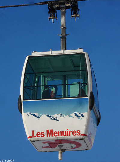 Les menuires station ski telecabine des bruyeres routes touristiques de savoie guide touristique de rhone alpes