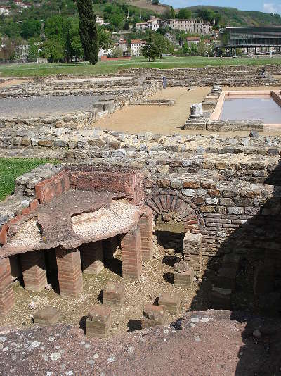Les vestiges gallo romains de saint romain en gal route des vins des cotes du rhone