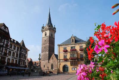 Obernai place marche tourisme bas rhin alsace