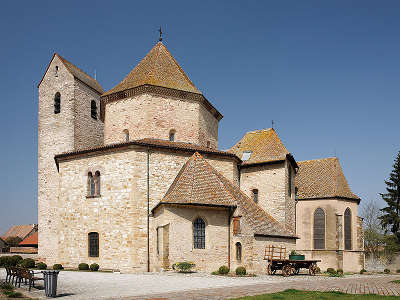 Ottmarsheim abbatiale romane d ottmarsheim route du rhin guide touristique du haut rhin alsace