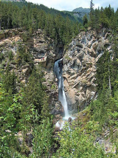 Pralognan la vanoise cascade de la fraiche routes touristiques de savoie guide touristique de rhone alpes