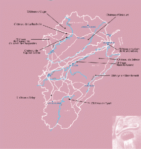 Route des monts et merveilles de franche comte map