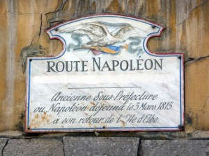 Route napoleon panneau castellane alpes de haute provence route touristique