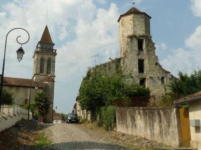 Saint justin l eglise saint andre de saint justin et la tour des templiers route touristique des landes guide touristique de l aquitaine