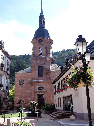 Schirmeck eglise saint georges route des vosges centrales guide du tourisme du bas rhin alsace