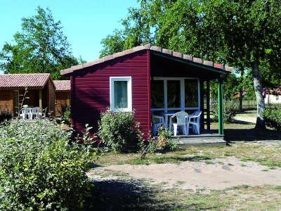 Terrasse chalet le domaine de peyricat sabres lande