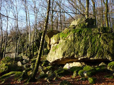 Vestiges du chateau roc la tour routes touristiques dans les ardennes guide du tourisme