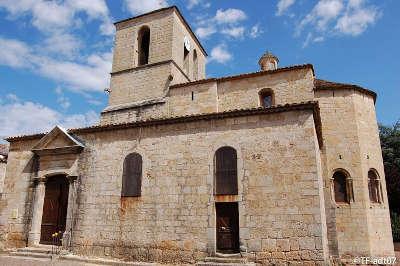 Vinezac village de caractere l eglise notre dame de l annonciation routes touristiques de l ardeche guide du tourisme rhone alpes